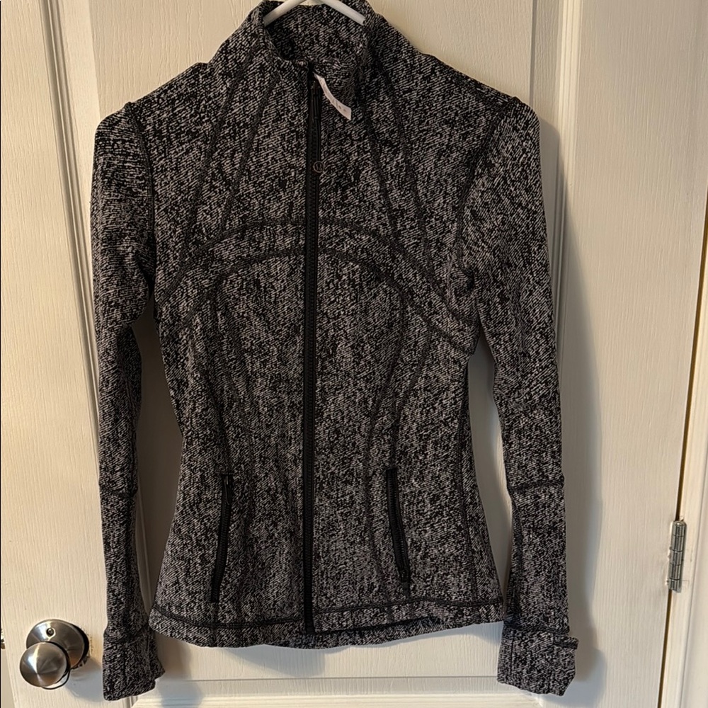 Black and Gray Zip-Up Jacket